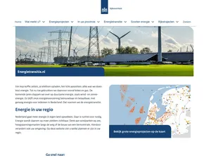 Rijksoverheid lanceert centrale website energietransitie.nl met informatie over alle energieprojecten in Nederland