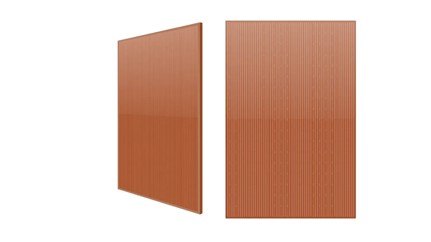 Eurener Terracotta 400W RAL 8001 double-glass solar panel