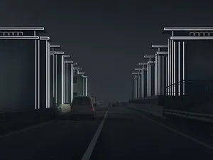 Afsluitdijk neemt Lichtpoort Daan Roosegaarde in gebruik