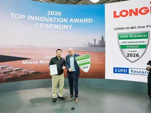 LONGi wint EUPD Top Innovation Award met nieuw zonnepaneel Hi-MO 9