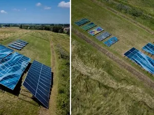 In My Backyard Please: omwonenden maken ontwerp nieuw zonnepark met golvende en gekleurde zonnepanelen