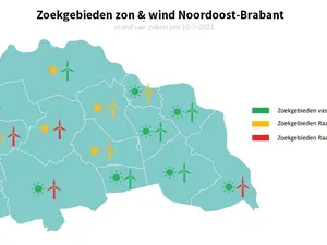 RES 1.0: Noordoost-Brabant houdt vast aan doel van 1,6 terawattuur wind- en zonne-energie