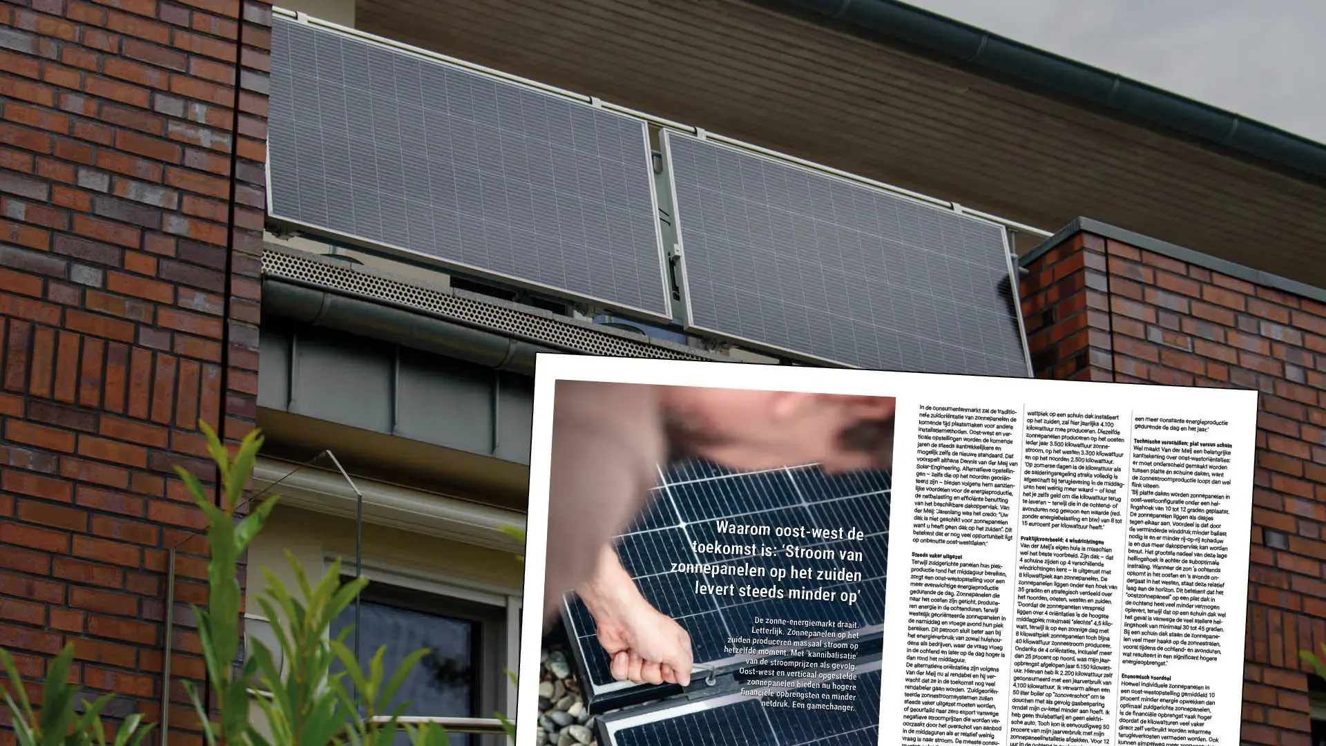 Solar & Storage Magazine - Waarom oost-west de toekomst is: ‘Stroom van ...