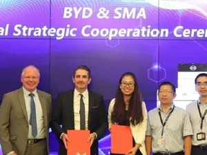 SMA en BYD gaan samenwerken bij wereldwijde uitrol energieopslag