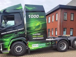 Elektrische truck die ook als batterij werkt, Rent a Battery brengt wereldprimeur naar de markt